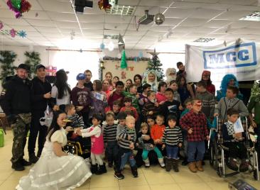 MSS together with volunteers organized new year celebration for children of orphanage at the 13 January of 2018
